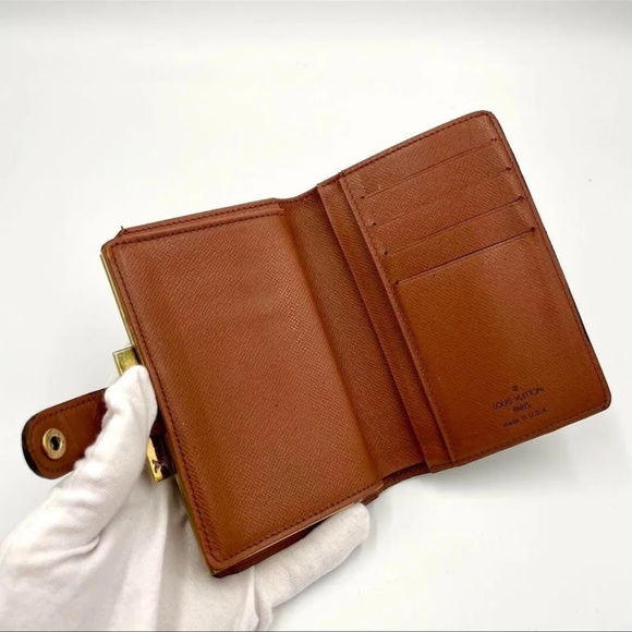 Authentic Louis Vuitton Monogram Porte Monnaie Billets Viennois Kisslock Wallet - Picture 6 of 17